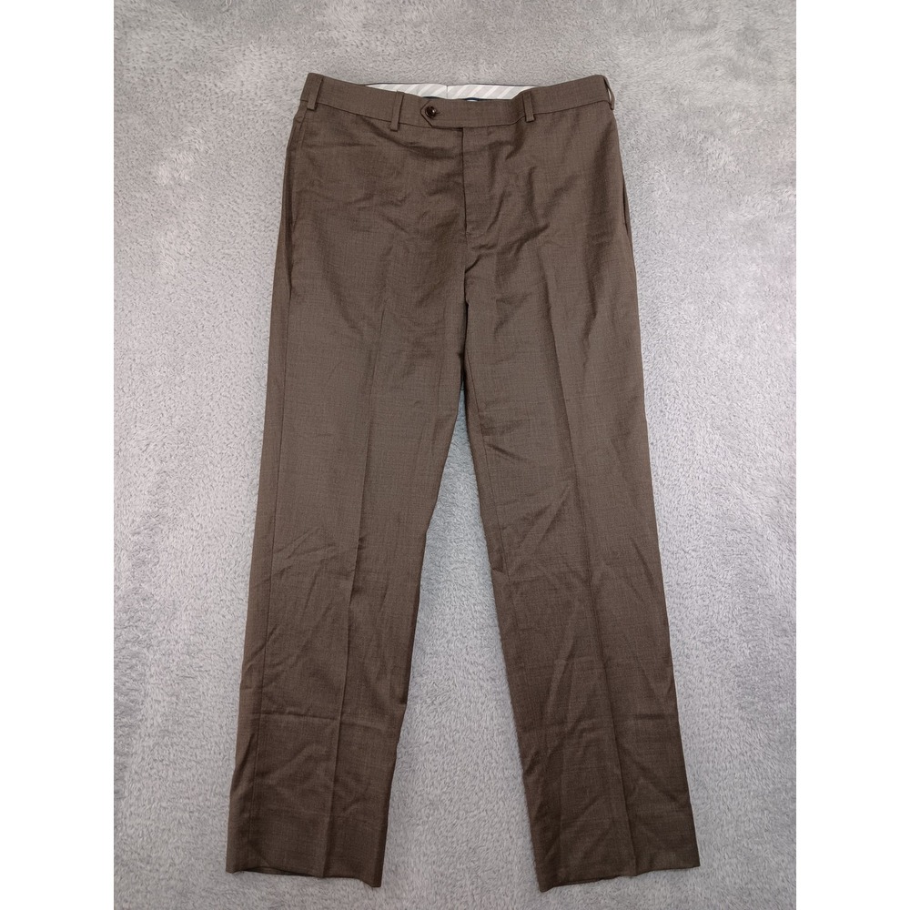 Brooks Brothers Pants Men 36x31 (Tag 38x32) Brown BrooksFlex Wool Regent Fit
